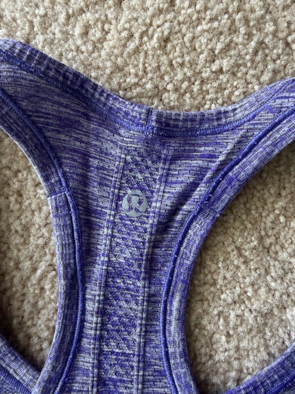 lululemon athletica Kids Purple Heather Racerback Tank